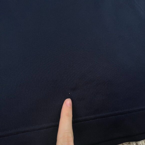 FootJoy Men’s Medium Navy Blue Polo Shirt Short Sleeve East vs West Golf Club - Picture 7 of 10